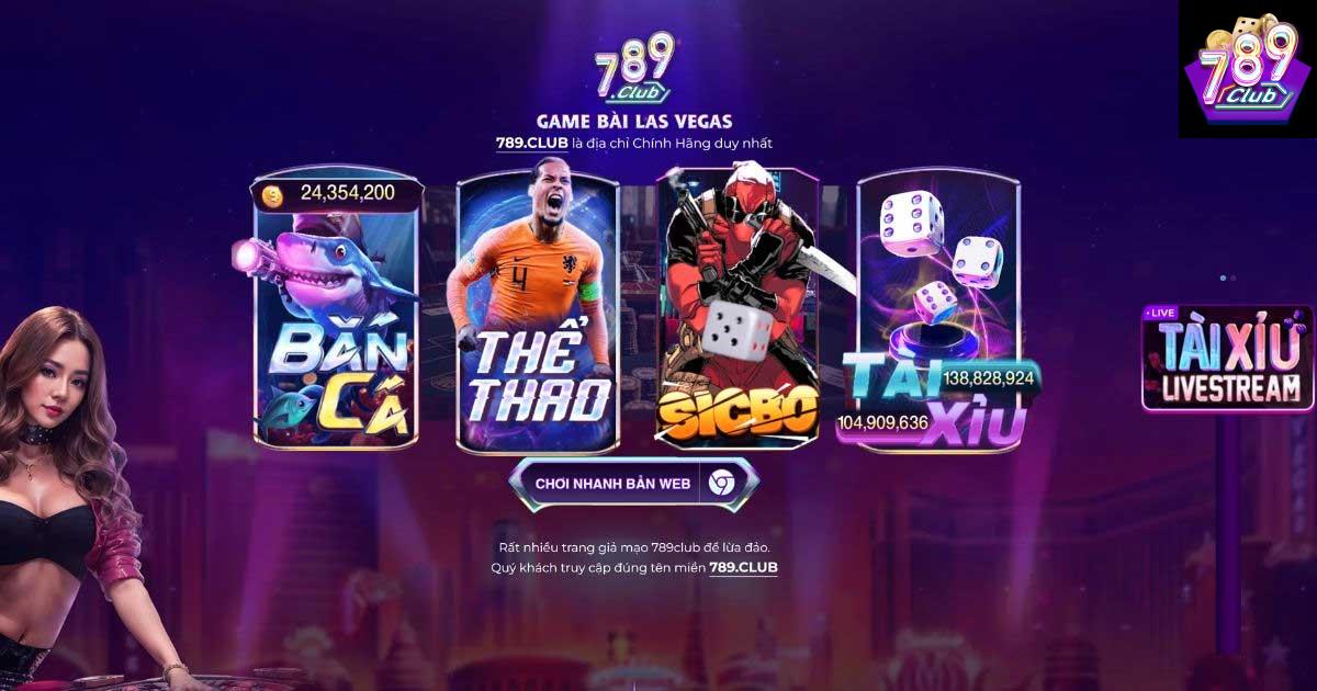 Danh mục trò chơi trên 789club